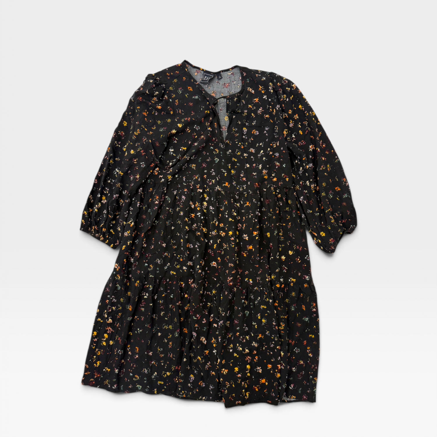 GAP Γυναικείο Μαύρο Φόρεμα με Floral Print / Pre-Owned